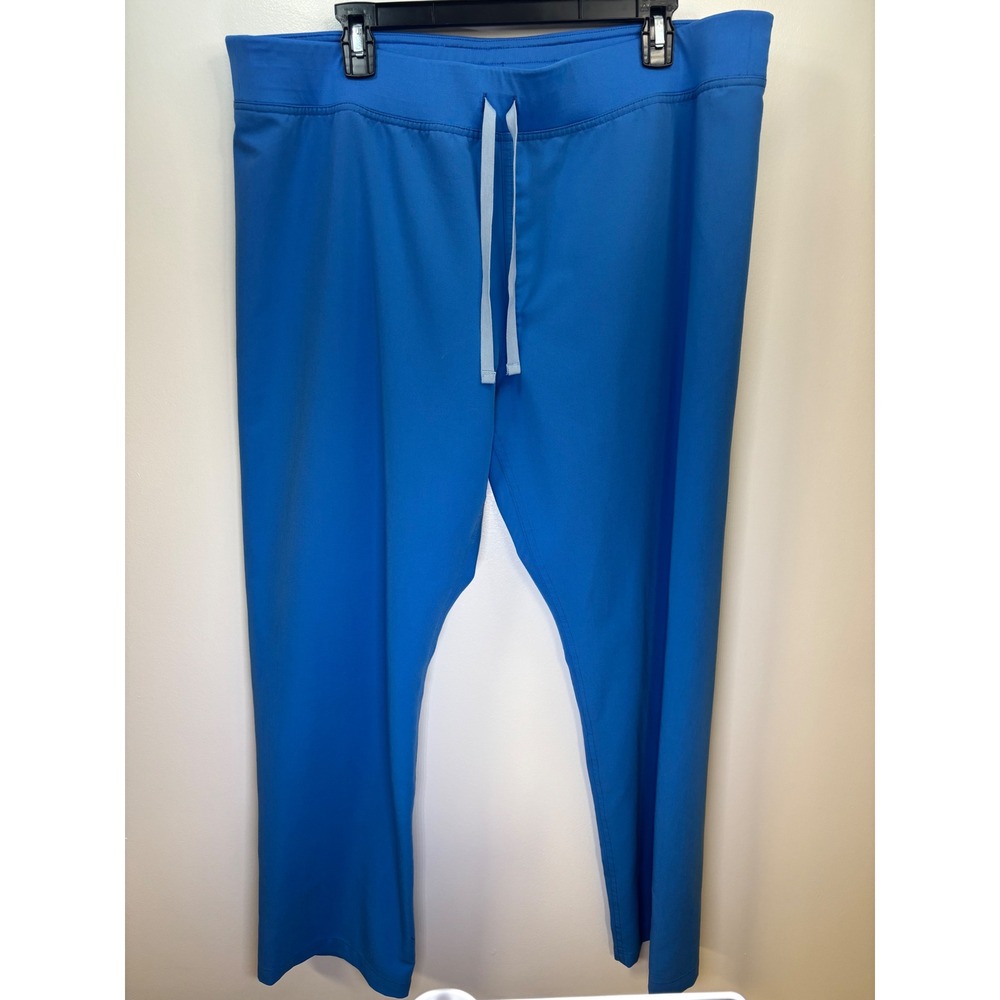 FIGS Technical Collection Blue Drawstring‎ Scrub Pants T21003P XL Petite